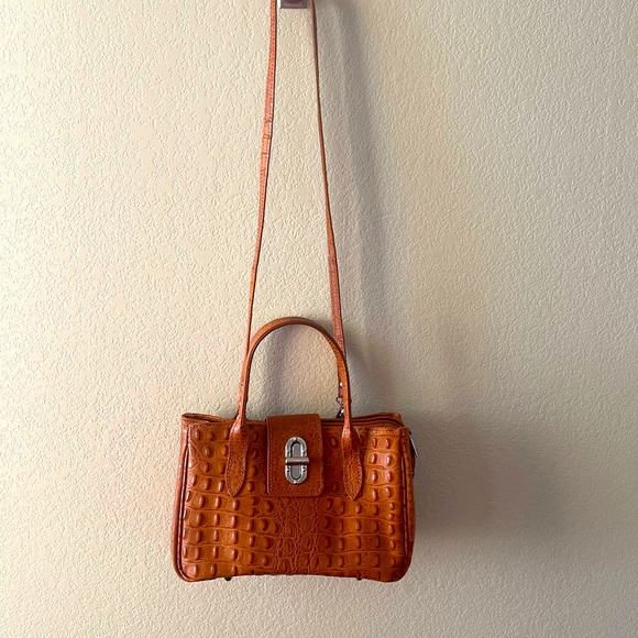 NWT Ostrich mini leather bag, English
(BOUTIQUE tan - Picture 5 of 7